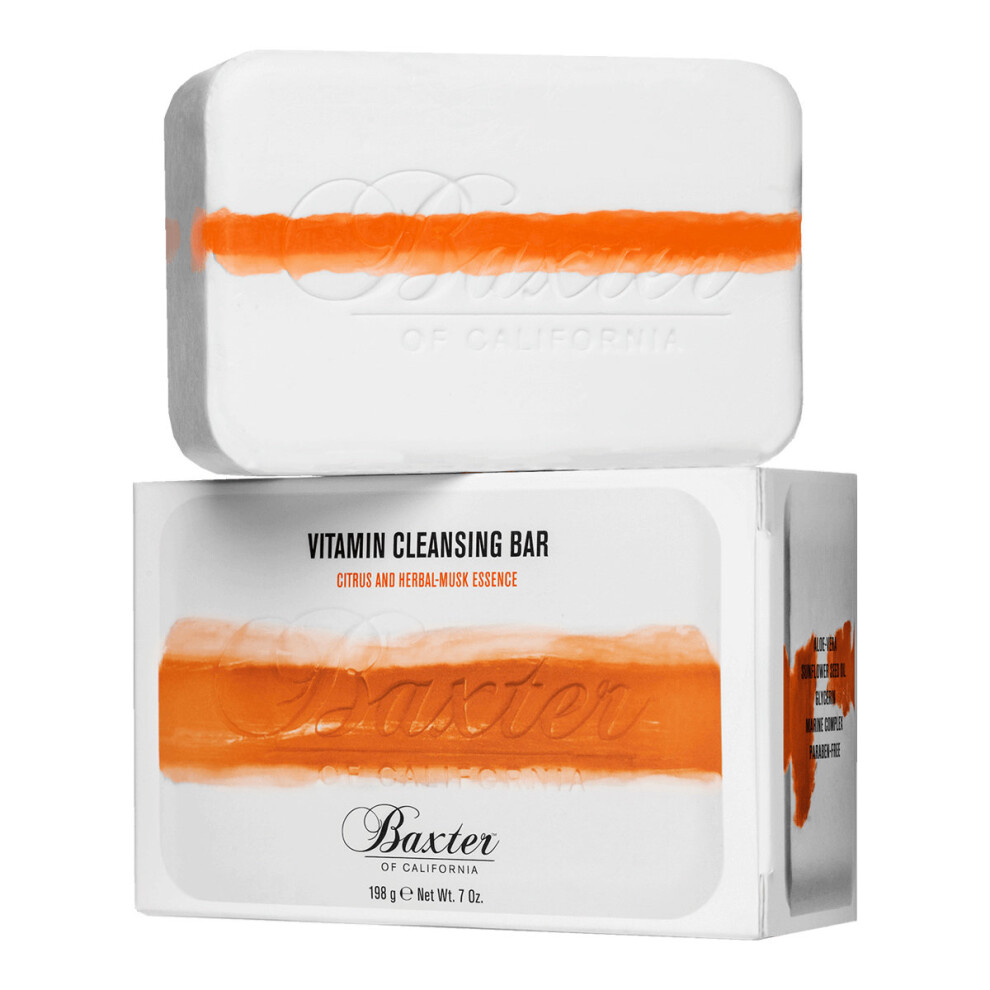 Baxter of California Vitamin Cleansing Bar Citrus and Herbal-Musk 198g