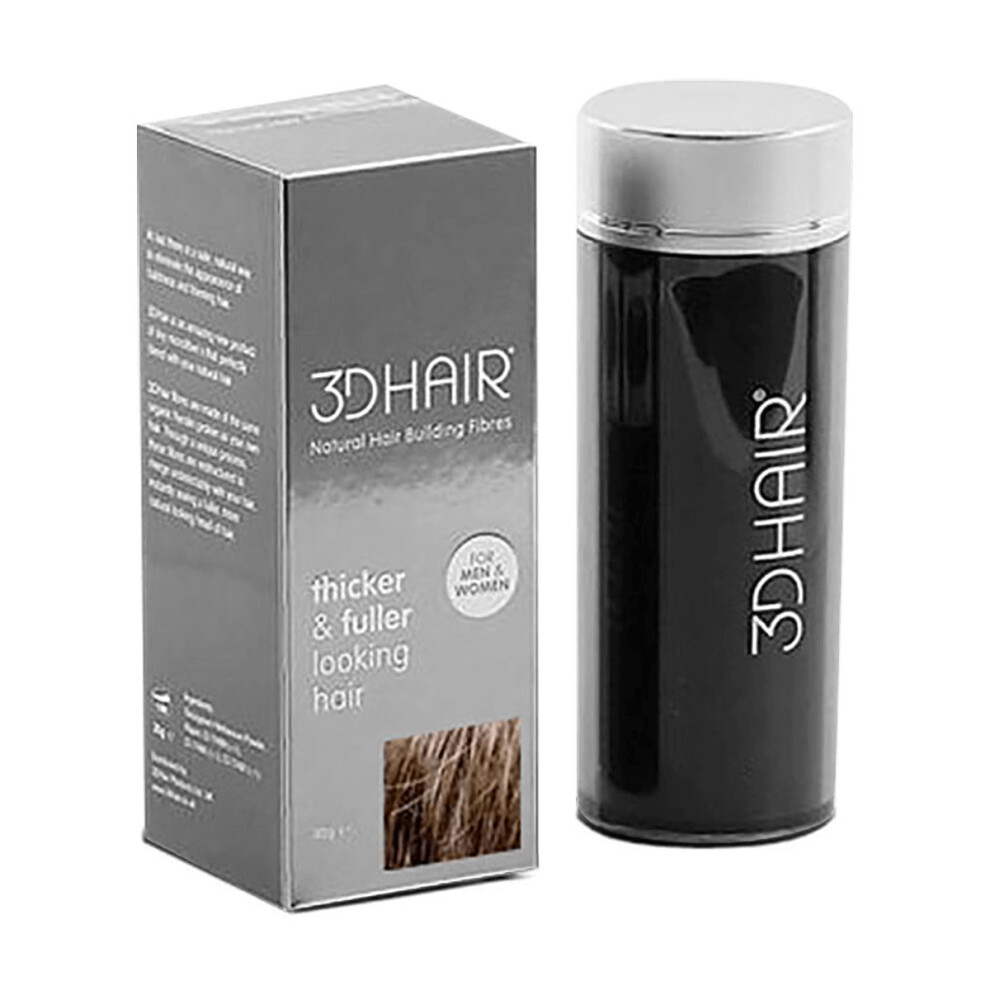 3DHair Natural Hair Building Fibres Medium Brown 10g