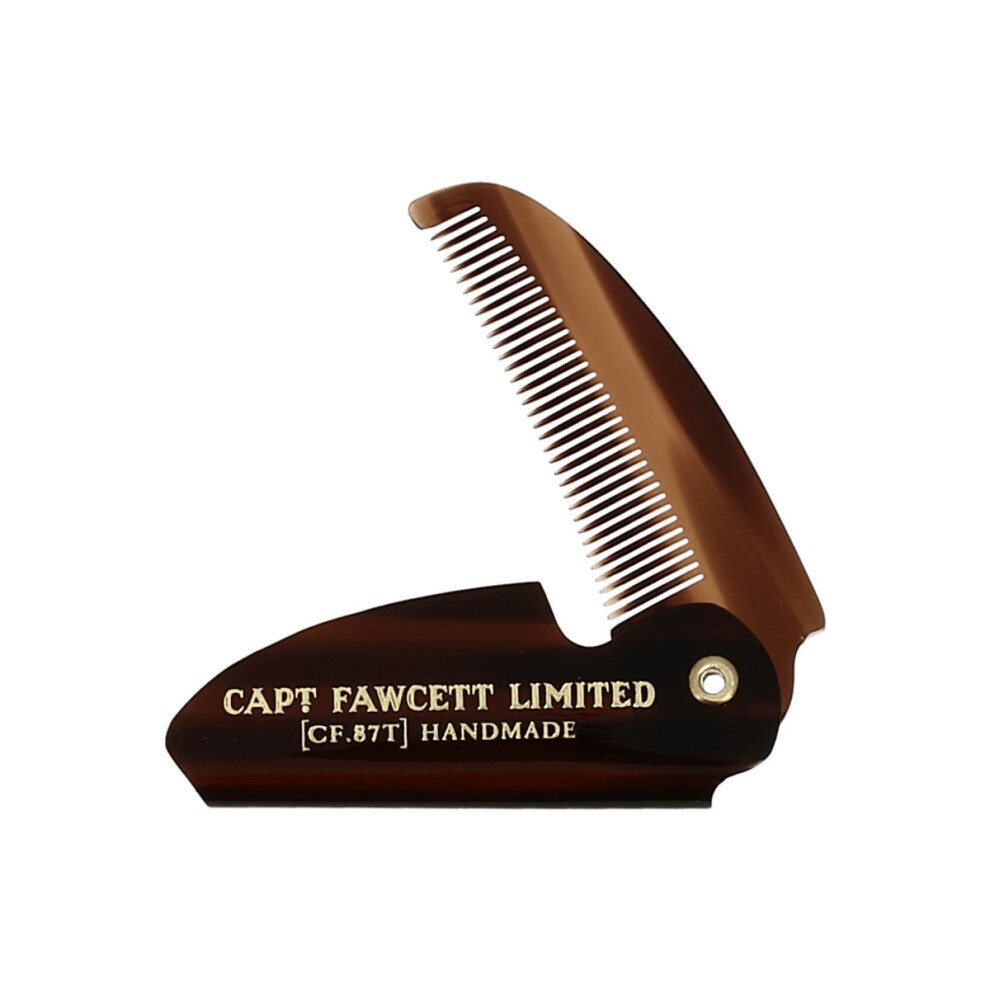 Captain Fawcett Unisex Not,Specified Captain Fawcett's Folding Pocket Moustache Comb