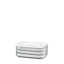 Scatola di Conservazione per Salumi - ROSTI MEPAL - Modula - Bianco - 22.4 x 16 x 8.6 cm - Compatibile con Lavastoviglie
