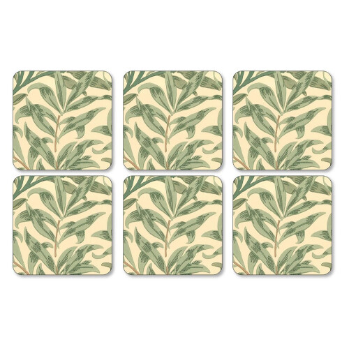 Pimpernel Pimpernel Willow Boughs Green Coasters, Set of 6