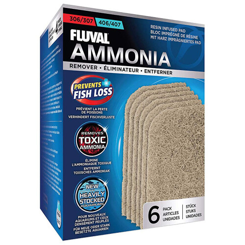 Fluval Fluval 306/307 - 406/407 Ammonia Remover (6 Pack)