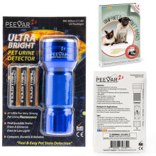 PeeDar 2.0, 380-385nm Ultraviolet (UV) 21 LED Pet Urine Detector Torch