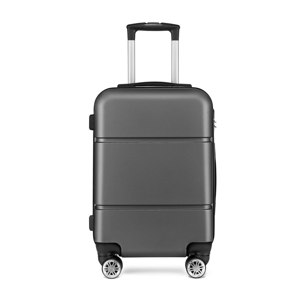 (Grey) KONO Hard Shell ABS 20 Inch Carry On Suitcase