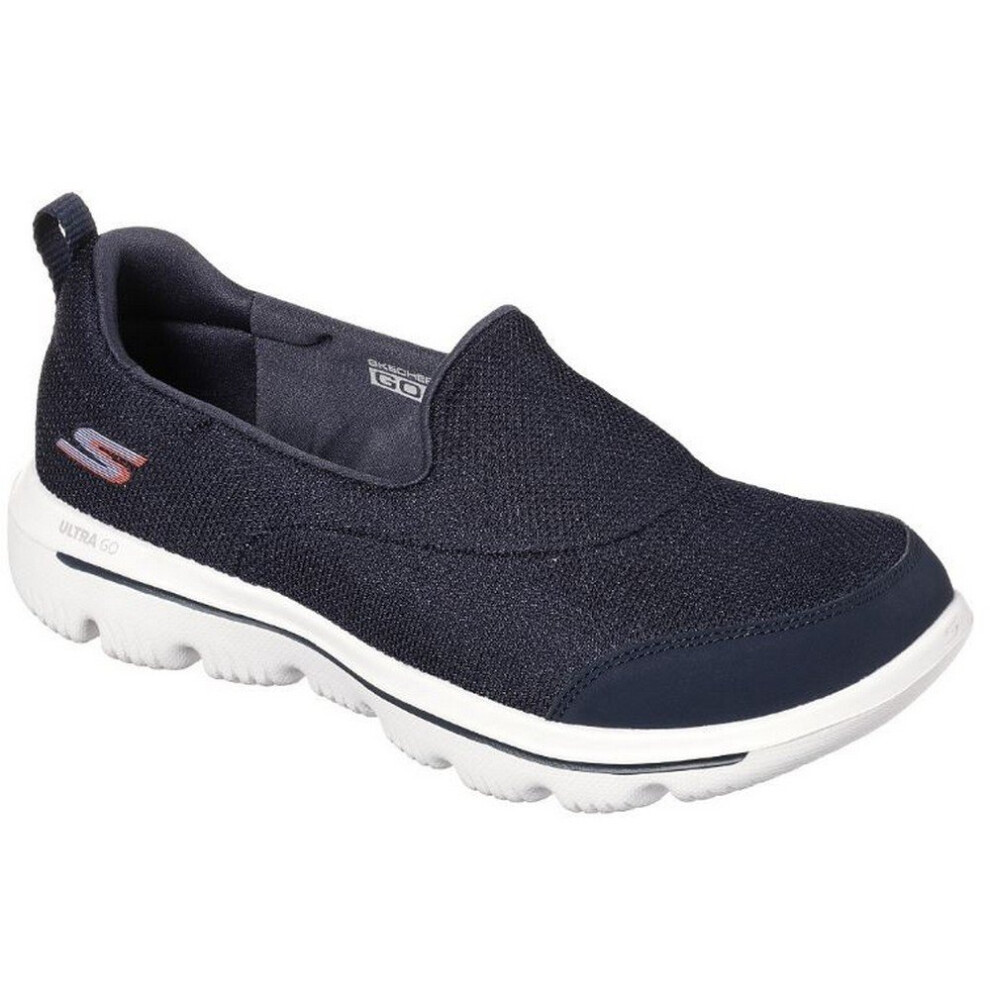 (3 UK, Navy) Skechers Womens/Ladies Go Walk Evolution Ultra Reach Mesh Slip On Shoe