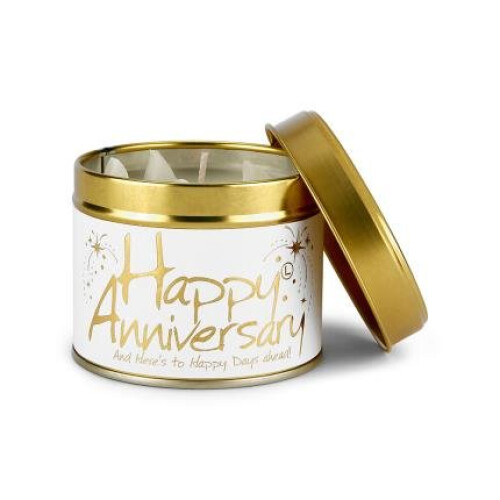 Lily-Flame Lily Flame Candle in a Tin - Happy Anniversary
