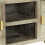 VidaXL vidaXL Solid Mango Wood TV Cabinet Grey with Brass 110x30x48cm Stand Unit 7