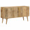 VidaXL vidaXL Solid Mango Wood Sideboard Wooden Storage Console Cabinet Display Table 10