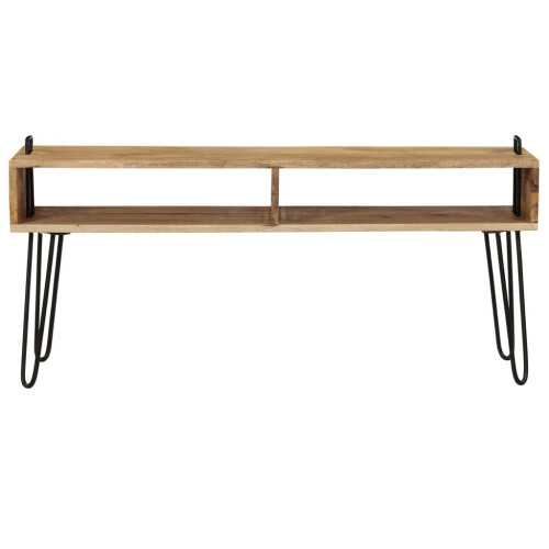 VidaXL vidaXL Solid Mango Wood TV Stand 110x35x45cm HiFi Cabinet Unit Table Centre 2