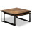 VidaXL vidaXL Solid Reclaimed Teak Nesting Coffee Table Set 2 Piece Furniture Desk 4
