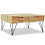 VidaXL vidaXL Solid Teak Coffee Table 80x80x40cm with 2 Drawers Living Room Furniture 4