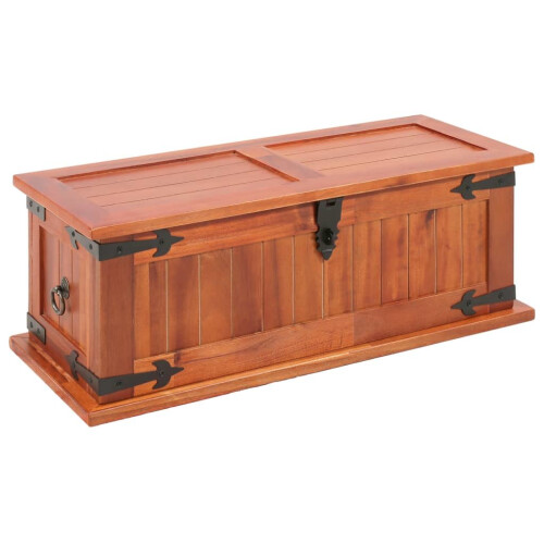 VidaXL vidaXL 3x Solid Acacia Wood Storage Chests Cabinet Trunk Organiser Box Unit 2
