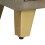 VidaXL vidaXL Solid Mango Wood TV Cabinet Grey with Brass 110x30x48cm Stand Unit 9