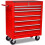 VidaXL vidaXL 7 Drawers Mechanics Tool Trolley Red Workshop Chest Box Storage Cabinet 5