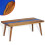 VidaXL vidaXL Teak Resin Coffee Table 100x50x40cm End Living Room Furniture Stand 4