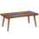 VidaXL vidaXL Teak Resin Coffee Table 100x50x40cm End Living Room Furniture Stand 5