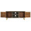 VidaXL vidaXL Solid Mango Wood TV Cabinet Grey with Brass 110x30x48cm Stand Unit 6
