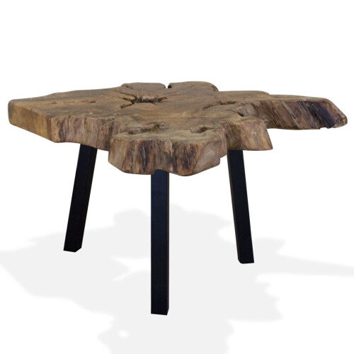 VidaXL vidaXL Genuine Teak Coffee Table 80x70x38cm Accent Side Living Room Furniture 1