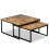 VidaXL vidaXL Solid Reclaimed Teak Nesting Coffee Table Set 2 Piece Furniture Desk 11