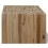 VidaXL vidaXL Genuine Teak Coffee Table 50x50x35cm Beige Side Living Room Furniture 2