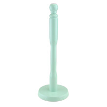 Freestanding Wooden Kitchen Roll Paper Tissue Towel Holder Pole Stand Rack Mint