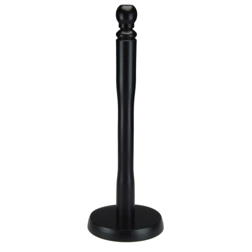 Apollo Beech Kitchen Roll Holder, Black