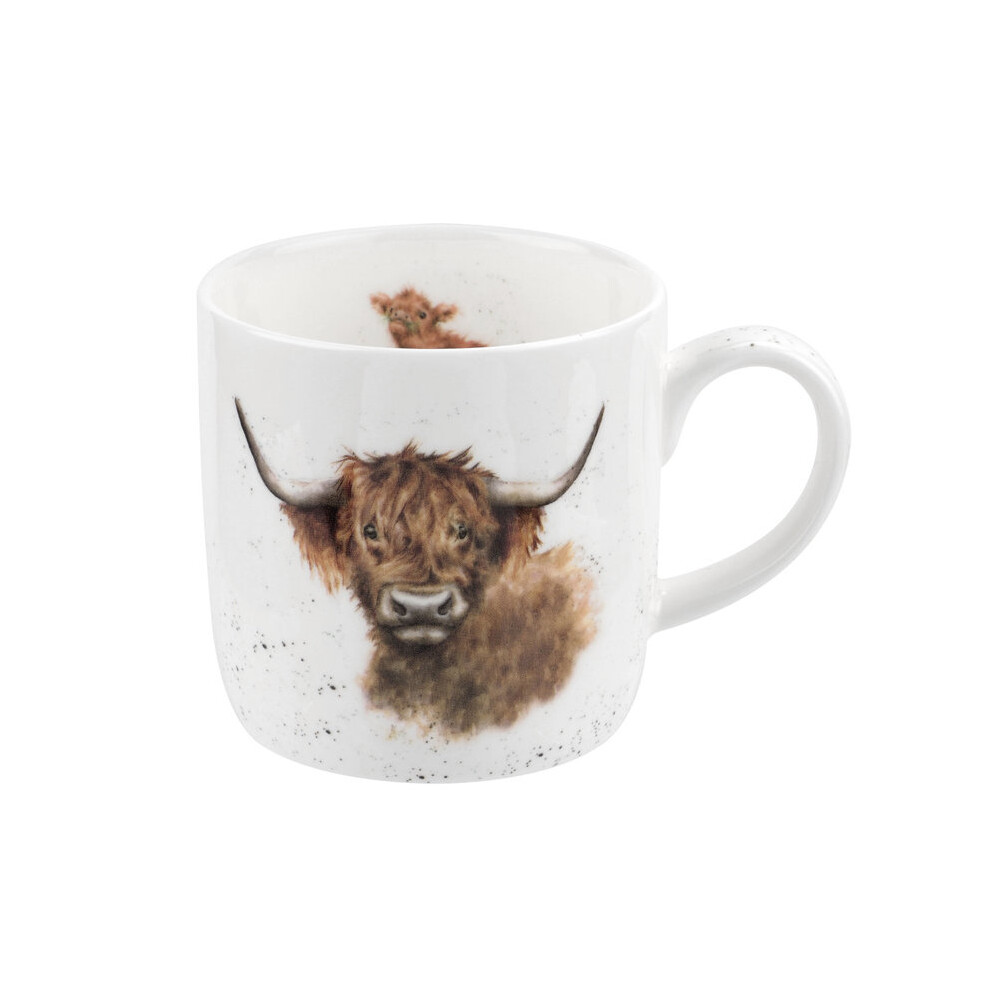 Wrendale Royal Worcester Highland Coo Mug