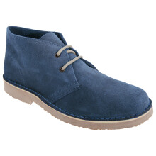 (8 UK, Navy) Roamers Mens Real Suede Round Toe Unlined Desert Boots