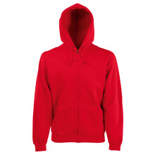 (S, Red) Fruit Of The Loom Men's Classic Hooded Sweatshirt