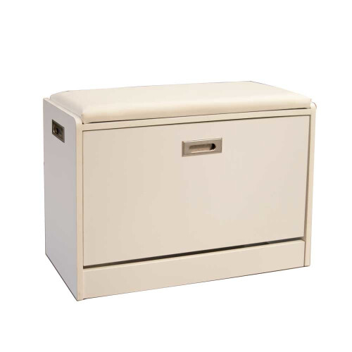 (White) Deluxe Shoe Ottoman Bench on OnBuy