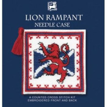 Textile Heritage Counted Cross Stitch Kit - Mini Card - Lion Rampant