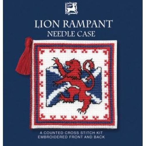 Textile Heritage Counted Cross Stitch Kit - Mini Card  - Lion Rampant