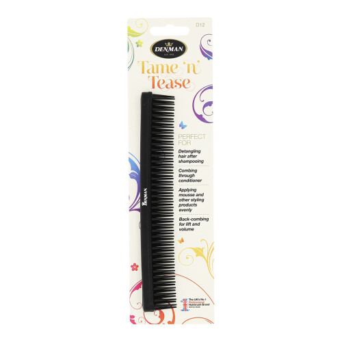 Denman Denman D12 Tame 'n' Tease Brush Black