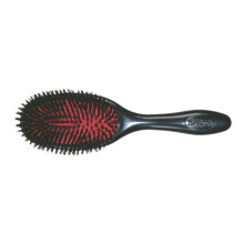 Escova de Cerdas de Javali Denman - para Acabamentos, Coques, Estilos Elegantes - Preta, D82M