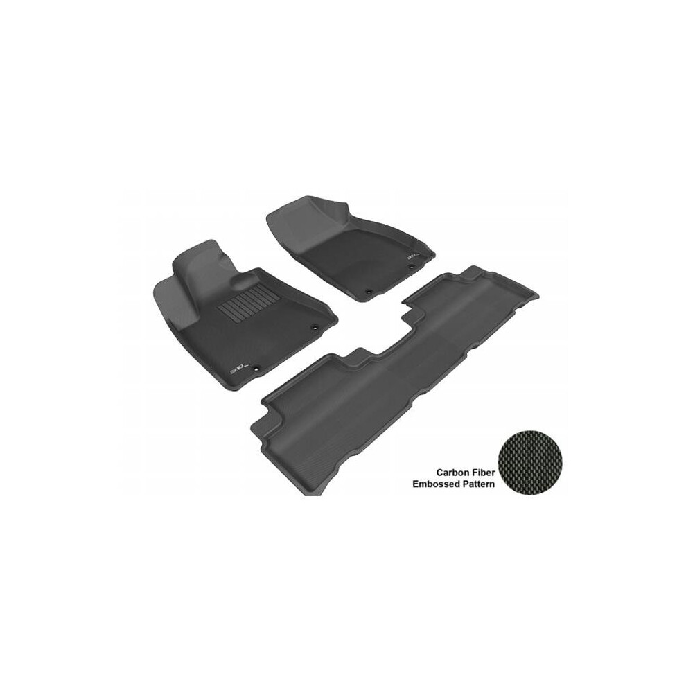 3D Maxpider L1lx04101509 Lexus Rx350/450H 2010-2012 Kagu R1 R2 (Hook) Floor Mat Black 842132068516