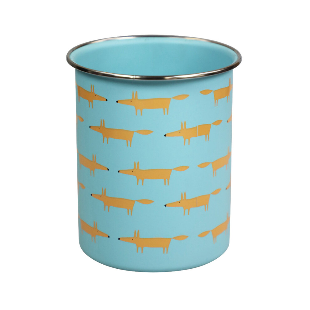 Scion Mr Fox Blue Utensil Jar