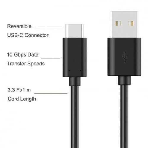 USB Charging Charger Cable 3M Long Lead for Nintendo Switch UK  Black 1