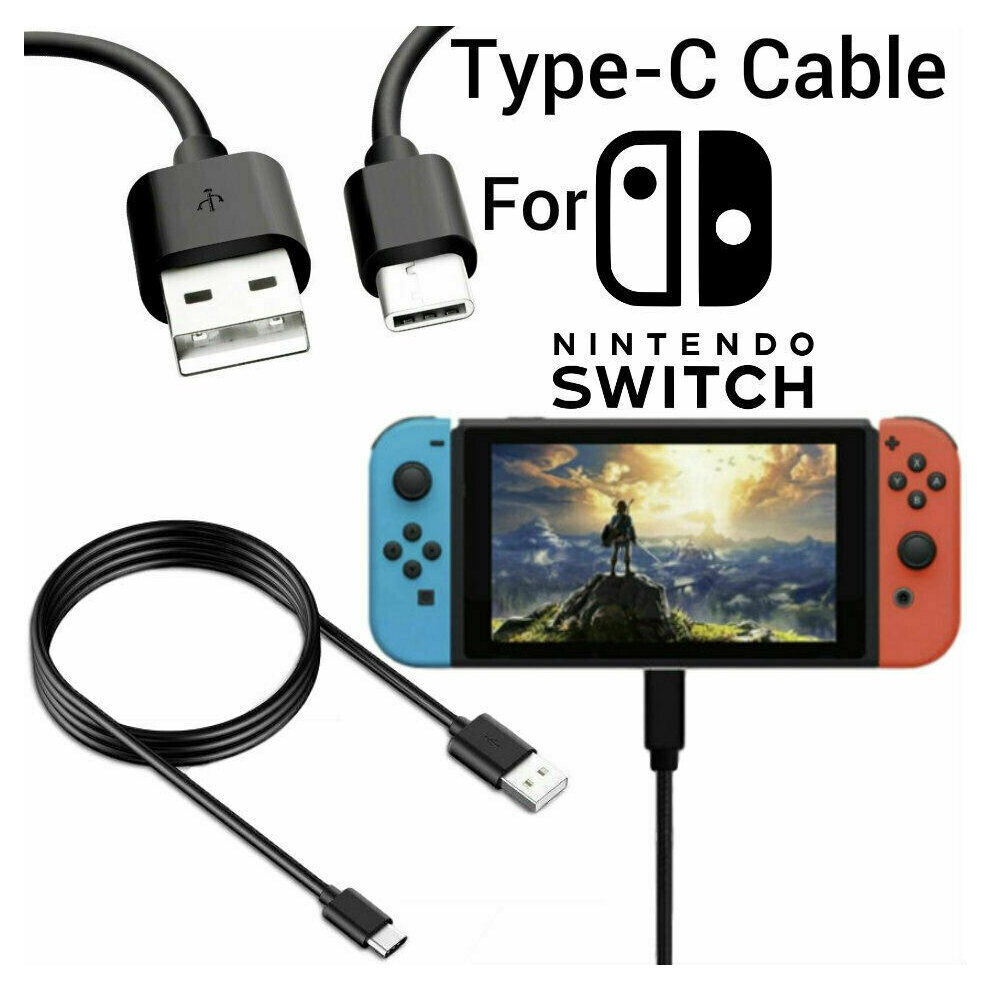 USB Charging Charger Cable 3M Long Lead for Nintendo Switch UK  Black