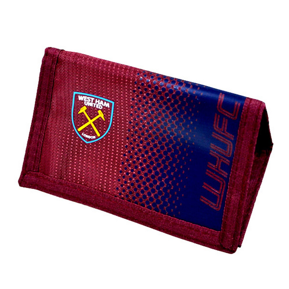 West Ham United Fc Men's Blue West Ham Fc Official Fade Football Wallet