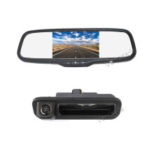 Vardsafe Reverse Backup Camera + 5 inch Clip-on Rear View Mirror Monitor for Ford Focus 2012 2013 2014