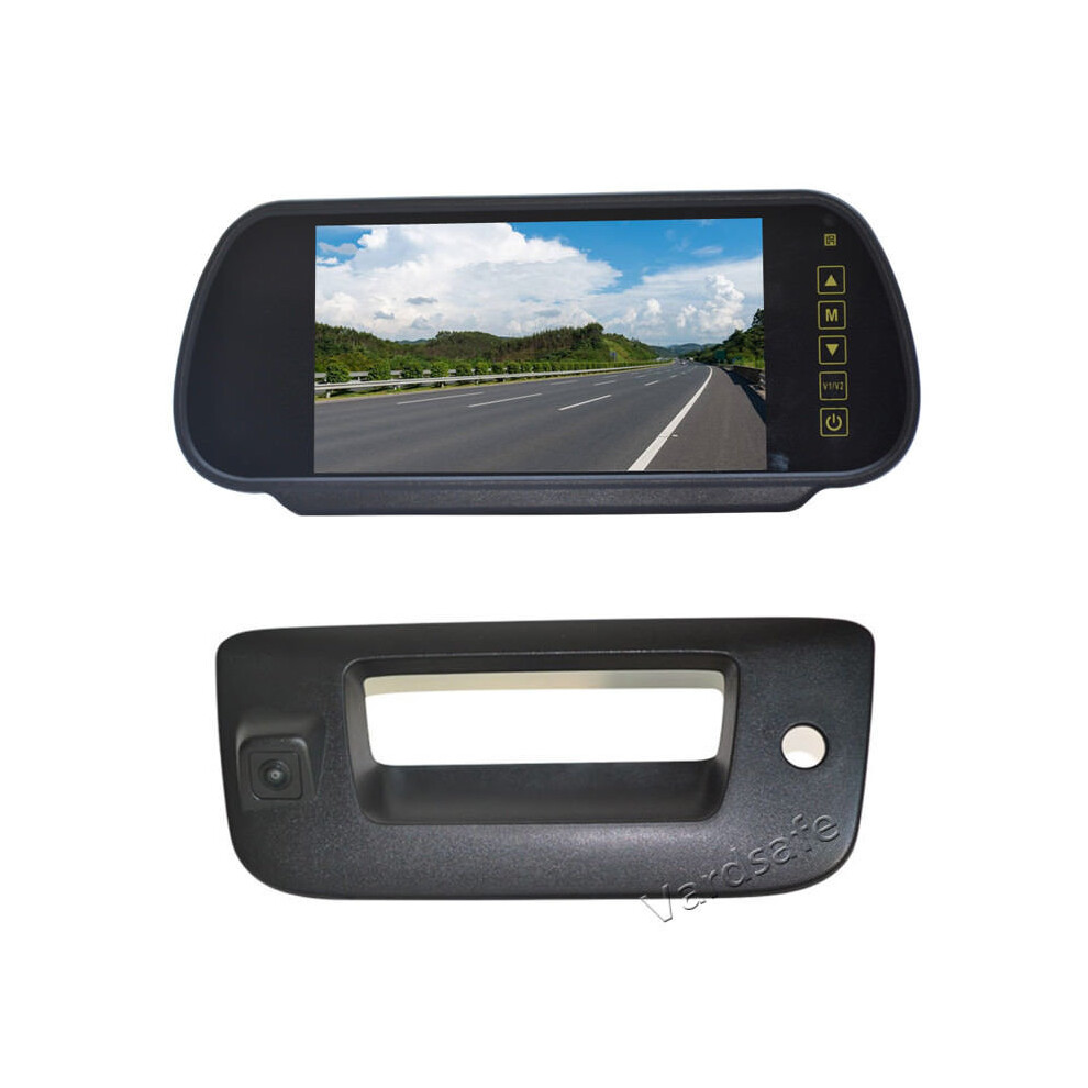 Vardsafe Rear View Backup Camera + 7"Replacement Rear Mirror Monitor For Chevrolet Silverado/ Gmc Sierra (2007-2013) 8414763633597