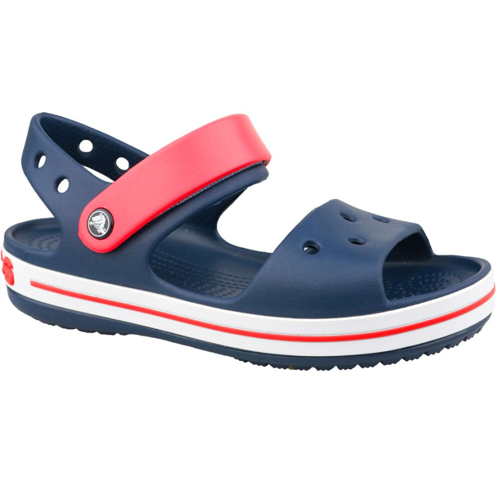 (3) Crocs Crocband Sandal Kids 12856-485 Kids Navy Blue outdoor sandals