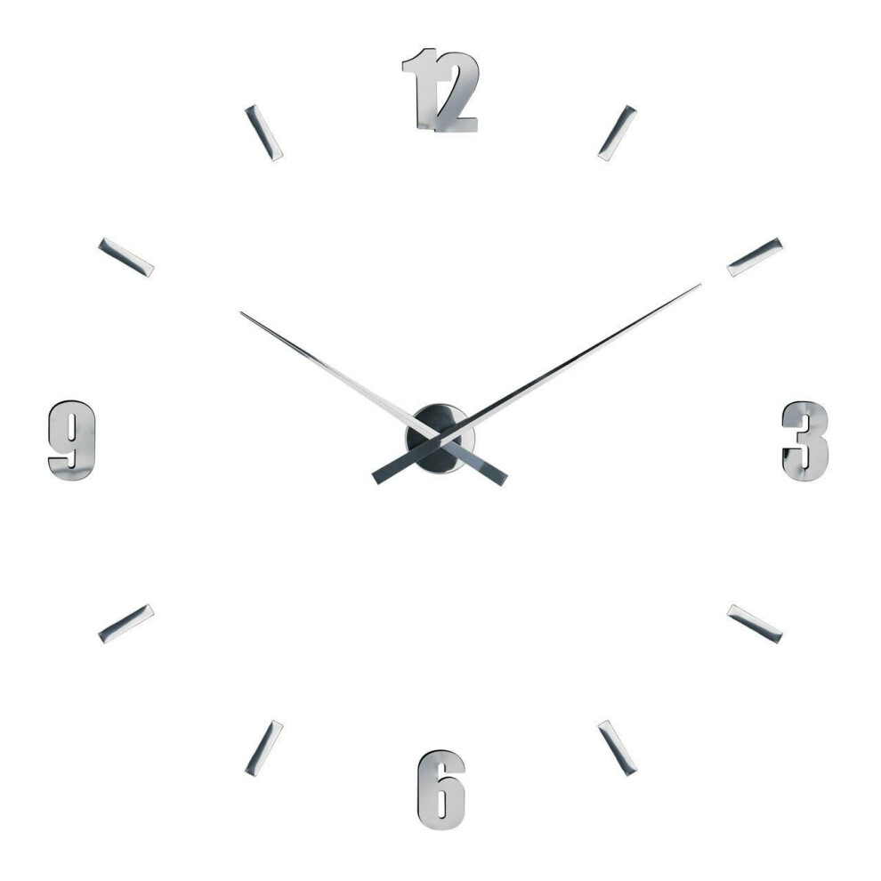 Premier Housewares Mirrored Diy Customisable Layout Contemporary Wall Clock 73Cm