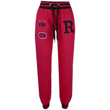 (5-6 Years, FOX Cerise) Girls Boys Joggers Kids Baseball Trackie Bottoms Jogging Pants Sports Trousers