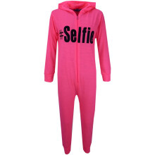 (13 Years, Neon Pink) Kids Girls Boys " #Selfie " Onesie All In One Summer Jumpsuit PJ's Age 7-13 Year