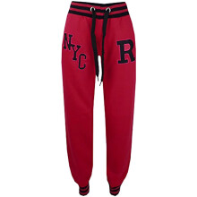 (5-6 Years, NYC Cerise) Girls Boys Joggers Kids Baseball Trackie Bottoms Jogging Pants Sports Trousers