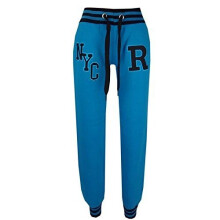 (13 Years, NYC Turquoise) Girls Boys Joggers Kids Baseball Trackie Bottoms Jogging Pants Sports Trousers