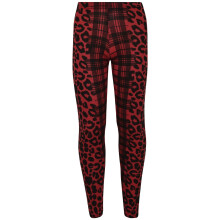 (9-10 Years, Legging) Kids Girls Leopard & Tartan Print Midi Dress Legging Top Bottom Age 5-13 Years