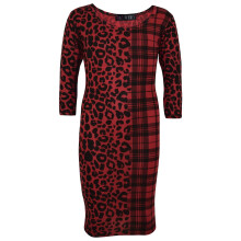 (11-12 Years, Midi Dress) Kids Girls Leopard & Tartan Print Midi Dress Legging Top Bottom Age 5-13 Years
