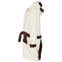 (7-8 Years) Kids Girls Boys Bathrobe 3D Animal Pug Dressing Gown Fleece Nightwear Loungewear